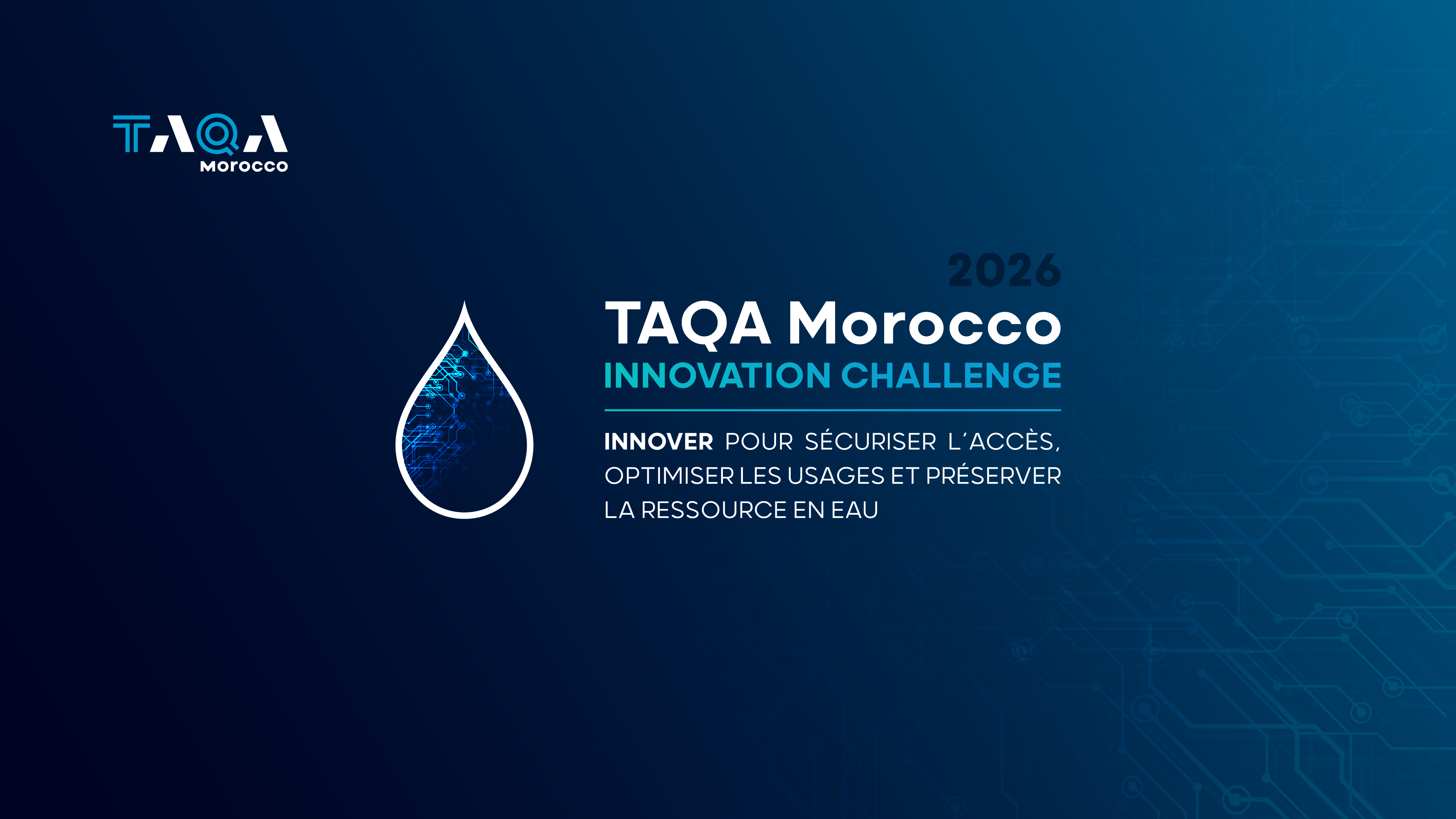 TAQA Morocco for Community lance le Water Challenge